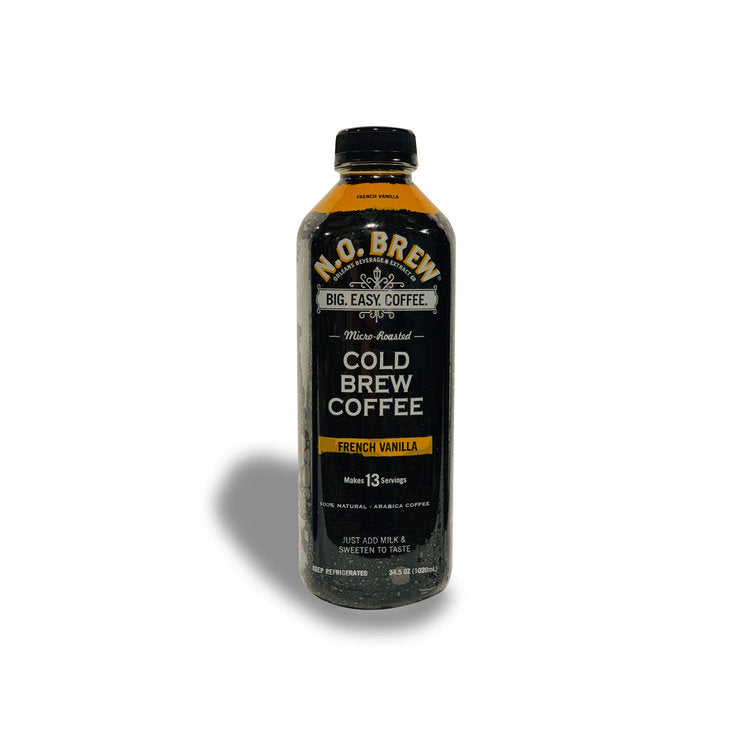 NolaCajun N.O. Brew Iced Coffee Louisiana cold brew coffee serving detail