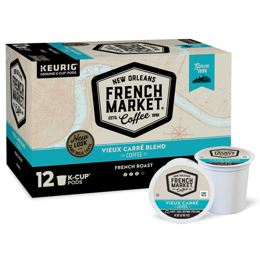 NolaCajun French Market Coffee Vieux Carre Blend French Roast Single Serve Cups New Orleans